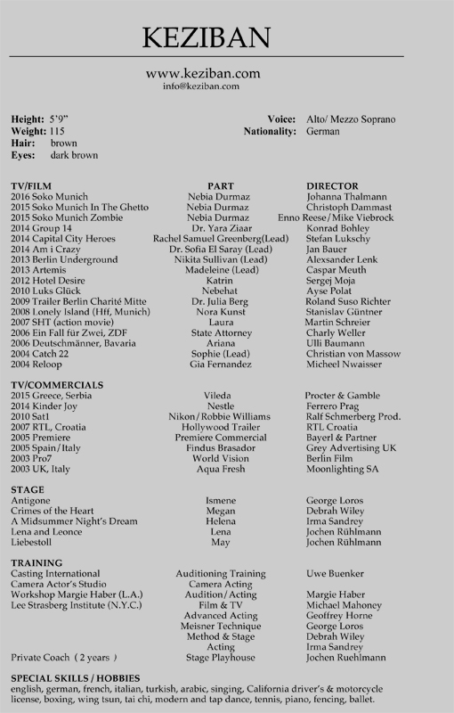 Resume english / PDF download